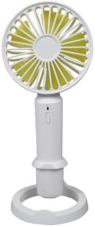 Usb Oplaadbare Mini Handheld Desk Fan Verstelbare Snelheid Voor Thuis En Reizen Draagbare Koeler Ventilator Voor Outdoor geel