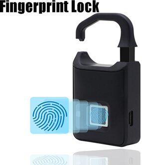 USB Oplaadbare Smart Deur Keyless Vingerafdruk Lock Beveiliging Bagage Elektronische Vingerafdruk Biometrische Digitale Hangslot Locker