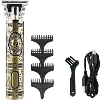 Usb Oplaadbare Tondeuse Elektrische Tondeuse Cordless Scheerapparaat Trimmer 0Mm Mannen Kapper Haar Snijmachine Voor Mannen T3