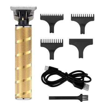 Usb Oplaadbare Tondeuse Elektrische Tondeuse Cordless Scheerapparaat Trimmer 0Mm Mannen Kapper Haar Snijmachine Voor Mannen T8