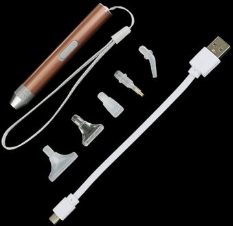 Usb Oplaadbare Verlichting Punt Boor Pen Met 4 Heads 5d Diamant Schilderij Borduurwerk Accessoires Diy Gereedschap