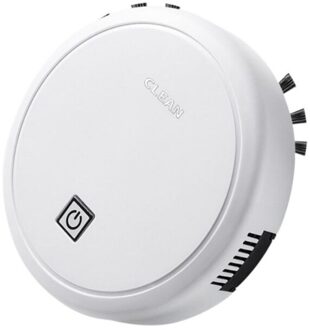 Usb Opladen Automatische Stofzuiger Vloerreiniger 360 ° Smart Sensor Bescherming Sterke Zuigkracht Intelligente Huishoudelijke wit