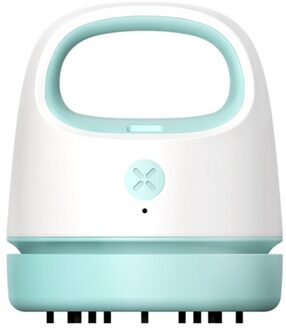 Usb Opladen Desktop Stofzuiger Confetti Huisdier Ontharing Borstel Draagbare Stofafscheider Voor Notebook Computer Toetsenbord Blauw