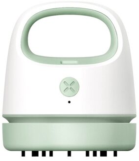 Usb Opladen Desktop Stofzuiger Confetti Huisdier Ontharing Borstel Draagbare Stofafscheider Voor Notebook Computer Toetsenbord groen