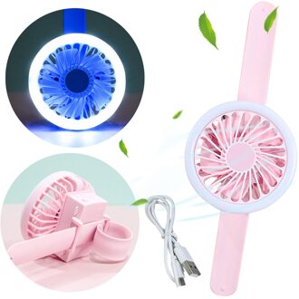 Usb Opladen Fab Creatieve Persoonlijkheid Drie Mute Fan Draagbare Licht Usb Opladen Ventilator Home Office Outdoor