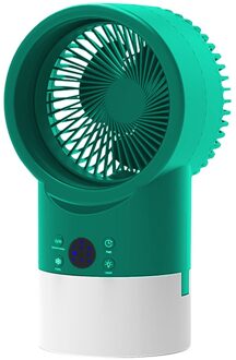 Usb Opladen Negatieve Ionen Airconditioning Fan Desktop Luchtkoeler Kleine Mini Water Koelventilator groen