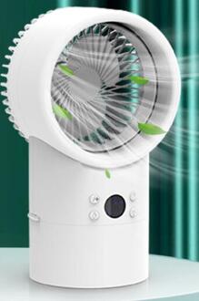 Usb Opladen Negatieve Ionen Airconditioning Fan Desktop Luchtkoeler Kleine Mini Water Koelventilator zoals getoond