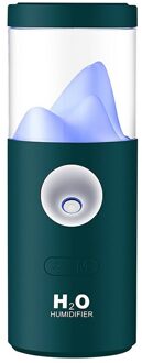 Usb Opladen Roterende Luchtbevochtiger 130 Graden Schudden Hoofd Verstuiver Grote Capaciteit Ultrasone Purifier groen