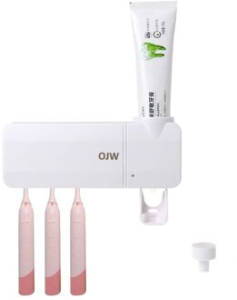 Usb Opladen Uv Licht Ultraviolet Tandenborstel Sanitizer Tandenborstel Houder Automatische Tandpasta Squeezers Dispenser Thuis Badkamer
