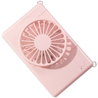 Usb Pocket Stille Kleine Ventilator Draagbare Handheld Fan Luchtzuivering Draagbare Mini Ventilator Opladen Usb Fan Outdoor Office Student Fan roze