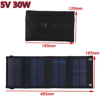 Usb-poort 30W Opvouwbare Solar Panel Charger Portable Solar Power Bank Rugzak Camping Wandelen Zonnepaneel Kit Voor Telefoon