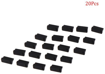 Usb-poort Opladen Type C Stof Plug Poort Opladen 20Pcs Silicone Cover Voor Smart Telefoon Accessoires zwart