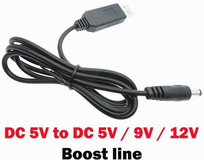 Usb Power Booster Draad Dc 5V Naar Dc 9V 12V Step Up Kabel Module Converter usb Naar Dc 5.5*2.1Mm Man Plug Kabel 5V TO 12V kabel