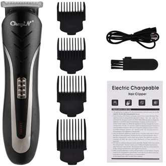 USB Rechargeable Hair Trimmer Men's Hair Cutting Machine Beard Trimmer Shaver Razor Haircut Electric Hair Clipper 4 Limit Comb