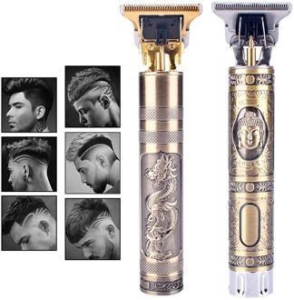 USB Rechargeable T9 Baldheaded Hair Clipper Electric Hair Trimmer Cordless Shaver Trimmer 0mm Men Barber Hair Cutting Machine