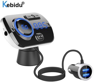 Usb Snel Opladen 3.0 Autolader Bluetooth Fm-zender MP3 Speler Draadloze Fm Radio Adapter Ondersteuning 2 Mobiele Telefoon Verbinding