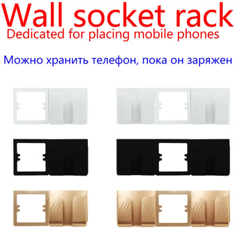Usb socket mobile phone charging bracket, mobile phone placement shelf, model 86 square socket, wall switch socket fixed bracket