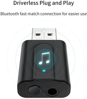 Usb Stereo Music Draadloze Adapter T10 Draagbare Usb Bluetooth Adapter Audio Draadloze Ontvanger Zender Dongle