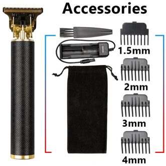Usb T9 Tondeuse Professionele Elektrische Tondeuse Kapper Scheerapparaat Trimmer Baard 0Mm Mannen Haar Snijmachine Voor mannen