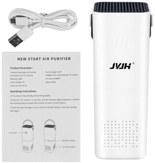 Usb Thuis Elektrische Luchtreiniger Ionische Luchtverfrisser Low Noise Rook Geur Remover PM2.5 Actieve Kool Geur Cleaner Hepa Filter