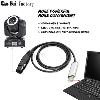 Usb To Dmx Interface Adapter Cable For Stage Light Pc Dmx512 Controller Dimmer Dmx Usb Signal Conversion