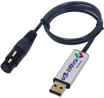 USB to DMX Interface Adapter DMX512 Computer Stage Lighting Controller Dimmer Usb Led Dmx512 Interface With CD