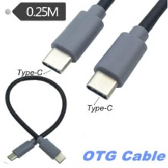 USB Type C 3.1 Male Naar USB Type-C 3.1 Stekker Converter OTG Adapter Lead Data Kabel voor mobiele Macbook 25 cm/1 m 3ft 0.25M
