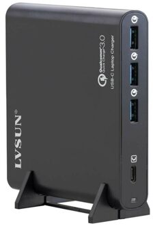 USB Type-C laptop & QC 3.0 Charger Adapter with 4 port - small