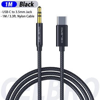 USB Type C naar 3.5mm Aux Audio Adapter Kabel voor Huawei P30 Een Plus 7 Pro Samsung Galaxy Note 10 hoofdtelefoon Tipo c USB Adaptador zwart