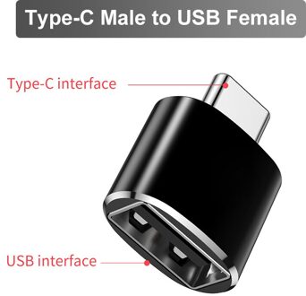 USB Type C OTG Adapter Converter Man USB Vrouwelijke Type-c OTG Converter Voor Xiaomi mi6 Nexus 5x6 p Charger Data USB C Kabel type C to USB vrouw