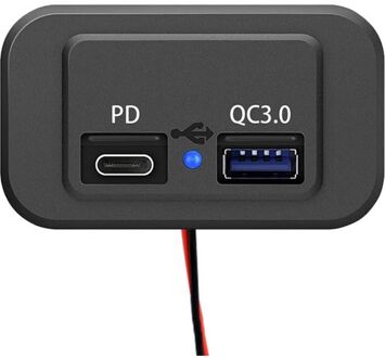 Usb/usb-c Fast Charge Opbouwstopcontact - Pousb-4qc