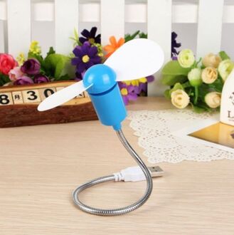 Usb Ventilator Draagbare Verwijderbare Mini Fan Voor Power Bank & Notebook & Computer Zomer Gadget Desktop Mini Ventilator Koele fan blauw