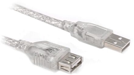 Usb Verlengkabel 3 Meter Transparante Powermaster