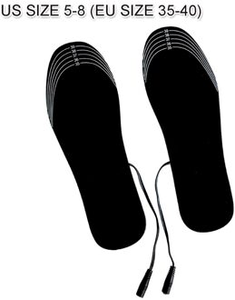 Usb Verwarmde Inlegzolen Elektrische Foot Warming Pad Voeten Warmer Sok Pad Mat Winter Outdoor Sport Verwarming Inlegzolen Winter Warm EUR 35-40