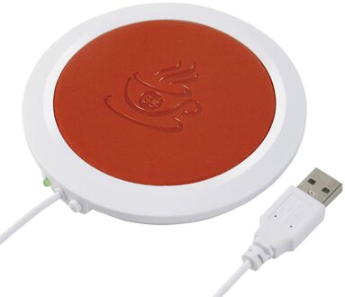 Usb Warmer Koffie Thee Cup Mat Warmer Pad Verwarming Apparaat Kantoor Huis Warmer Pad Mat Tafel Keramische Bril Metalen Bekers Oranje