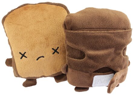 Usb Warmer Verwarmde Handschoenen Leuke Hand Warmers Handschoenen Vingerloze Leuke Toast Vorm Jaar Kerstcadeau Winter Handschoenen Donkergrijs