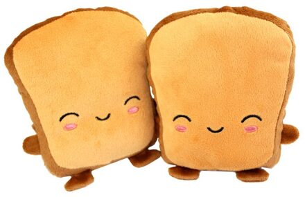 Usb Warmer Verwarmde Handschoenen Leuke Hand Warmers Handschoenen Vingerloze Leuke Toast Vorm Jaar Kerstcadeau Winter Handschoenen leger groen