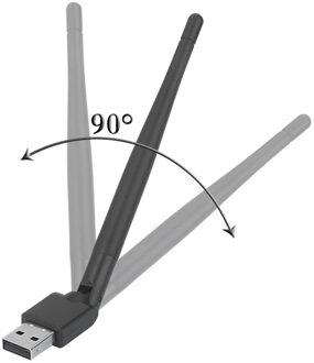 Usb Wifi Antenne Draadloze Netwerkkaart Usb 2.0 150Mbps 802.11b/g/n Lan Adapter Met Draaibare Antenne