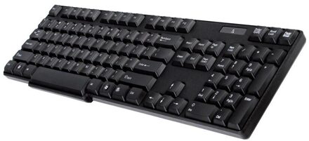 USB Wired Keyboard 104-keys, QWERTY Layout, Black, K-602 Preto - small