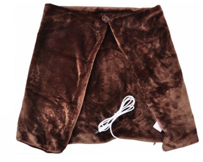 Usb Zachte Verwarmde Shawl Winter Elektrische Opwarming Nek Schouder Verwarming Deken Pad MDP66 koffie