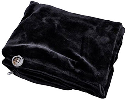 USB Zachte Verwarmde Shawl Winter Elektrische Opwarming Nek Schouder Verwarming Deken Pad WXV zwart