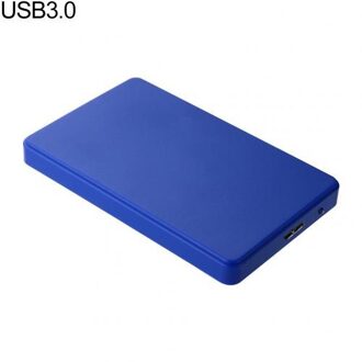 USB3.0/2.0 2.5Inch Sata Hdd Ssd Case Sata Naar Usb Behuizing Mobiele Externe Harde Schijf Case Box Voor laptop Blauw Disco blauw USB3 0