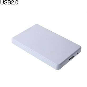 USB3.0/2.0 2.5Inch Sata Hdd Ssd Case Sata Naar Usb Behuizing Mobiele Externe Harde Schijf Case Box Voor laptop Blauw Disco wit USB2 0