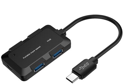 USB3.0 Hub High-Speed Netwerk Splitter Type-C 3.1Hub 4-Port Docking Station