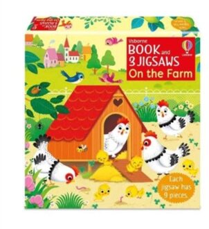 Usborne Book And 3 Jigsaws: On The Farm - Book And 3 Jigsaws - Sam Taplin