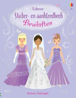 Usborne Sticker en aankleedboek Bruiloften. 4+