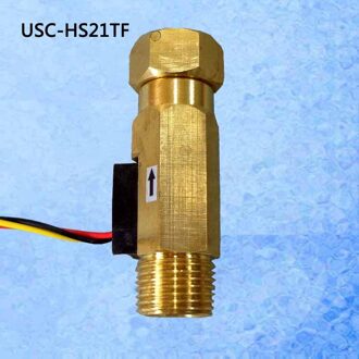 USC-HS21TF Ultisolar Hall Effect Sensor Water 1-30L/Min Bsp G1/2 "Schroefdraad End 1% Herhaal Fout turbine Flowmeter Met Union