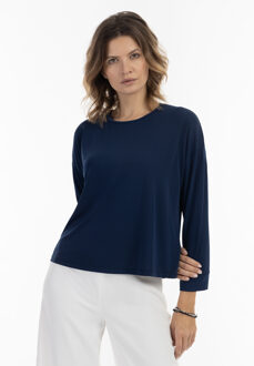 Usha BLACK LABEL blouse met lange mouwen - maat Marineblauw