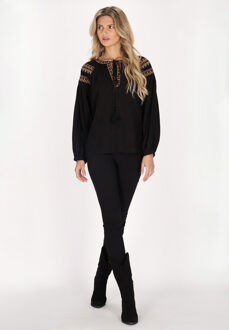 Usha Blouse Dames zwart - L