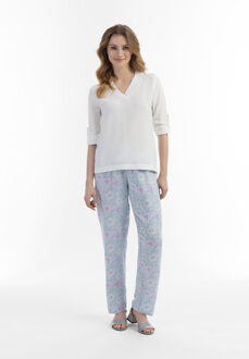 Usha Blouseshirt met kant Dames wit - maat